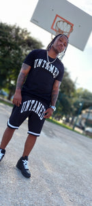 Premium Collegiate Velvet cut athletic tee - Alwayz Hot 