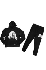 XXL Untamed Gorilla premium fleece jogger set - Alwayz Hot 