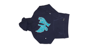 Load image into Gallery viewer, Fly athletic chenille unisex hoodie navy - Alwayz Hot 
