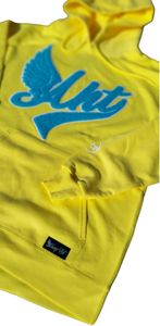 Fly athletic unisex chenille hoodie LEMON - Alwayz Hot 