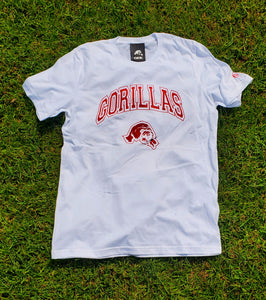 Premium Untamed Gorilla Team  white/red  tee - Alwayz Hot 