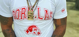 Premium Untamed Gorilla Team  white/red  tee - Alwayz Hot 