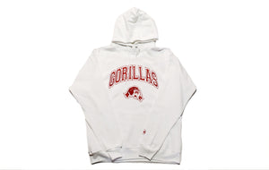 Premium Untamed Gorilla Team white/red hoodie - Alwayz Hot 