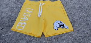 Premium Untamed Chenille Fleece Shorts  Golden Yellow - Alwayz Hot 