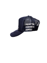 Load image into Gallery viewer, Premium 3D puff embroidery signature Untamed Gorilla foam front trucker hat navy blue - Alwayz Hot 
