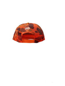 Premuim 3D puff embroidery signature Untamed Gorilla foam front camo trucker hat orange - Alwayz Hot 