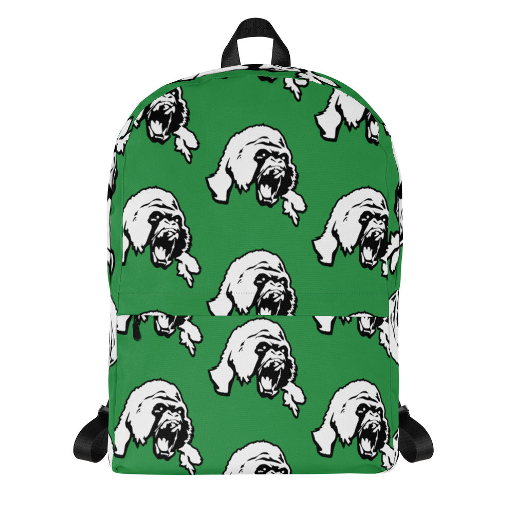 Untamed Gorilla multi pattern print Backpack green - Alwayz Hot 