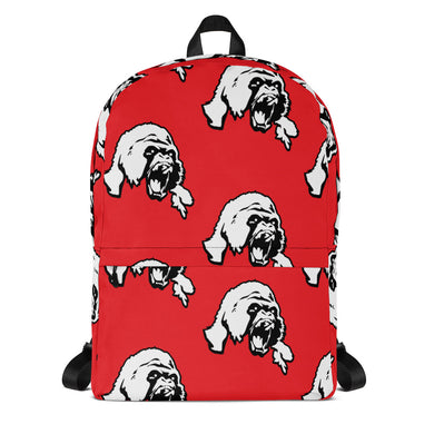 Red All Over Gorilla print Backpack - Alwayz Hot 