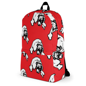 Red All Over Gorilla print Backpack - Alwayz Hot 