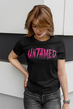 Load image into Gallery viewer, Women unisex Untamed crewneck black &amp; pink - Alwayz Hot 
