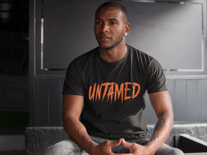 Untamed unisex crewneck black & orange - Alwayz Hot 